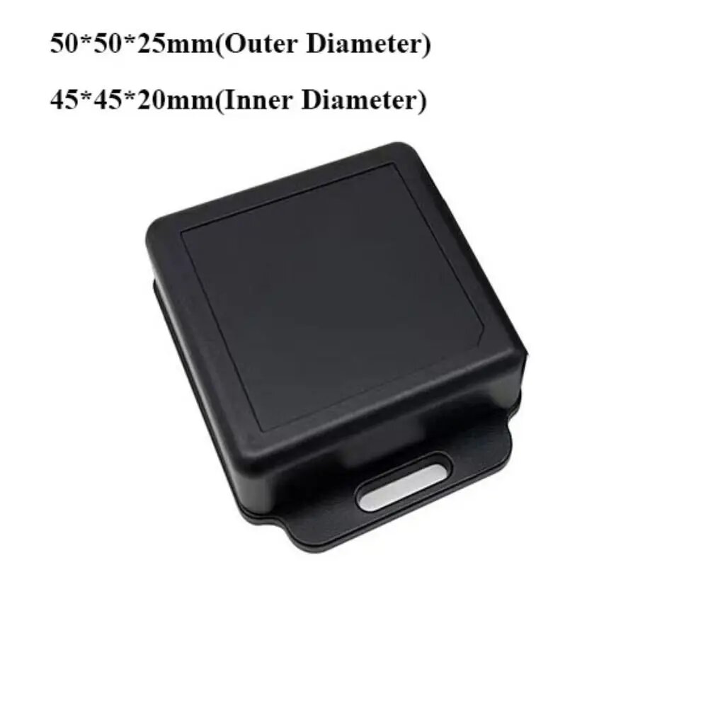 ABS пластиковый бокс для электронных проектов черный 9 стилей 50x50x25mm
