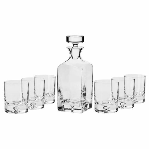 Набор из графина 750 мл и 6 стаканов для виски 250 мл Krosno Легенда пк 26300₽