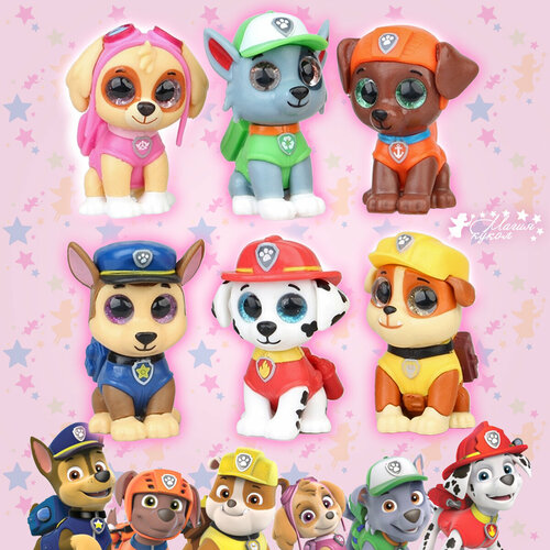 Фигурка Набор фигурок 6 шт Щенячий патруль Paw Patrol, высота 6 см