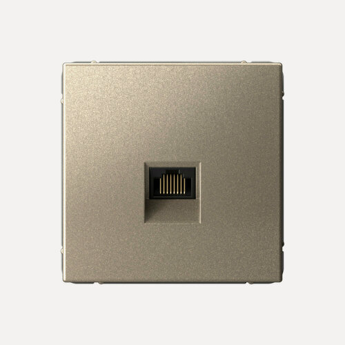 Изображение товара Розетка компьютерная RJ45 Systeme Electric ArtGallery Шампань, категория 5е, механизм GAL000583
