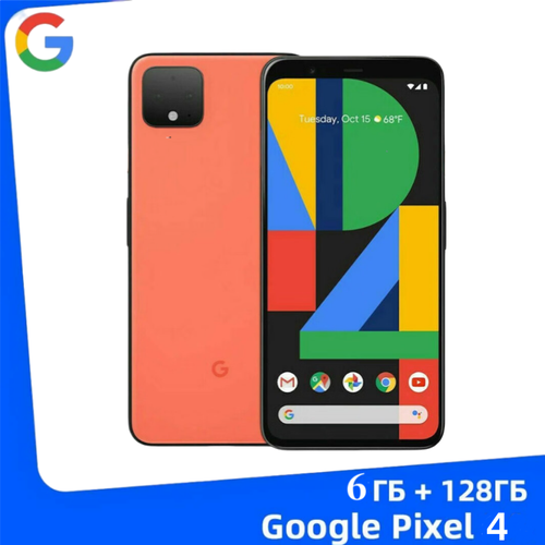 Google Смартфон Pixel 4 Глобальная система поддерживающая российский 6128 ГБ Процессор Qualcomm SDM855 Snapdragon 855 22084₽