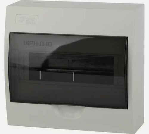 Изображение товара Навесной бокс ЭРА SIMPLE ЩРН-П-10 модулей, пластик IP41 Б0041524