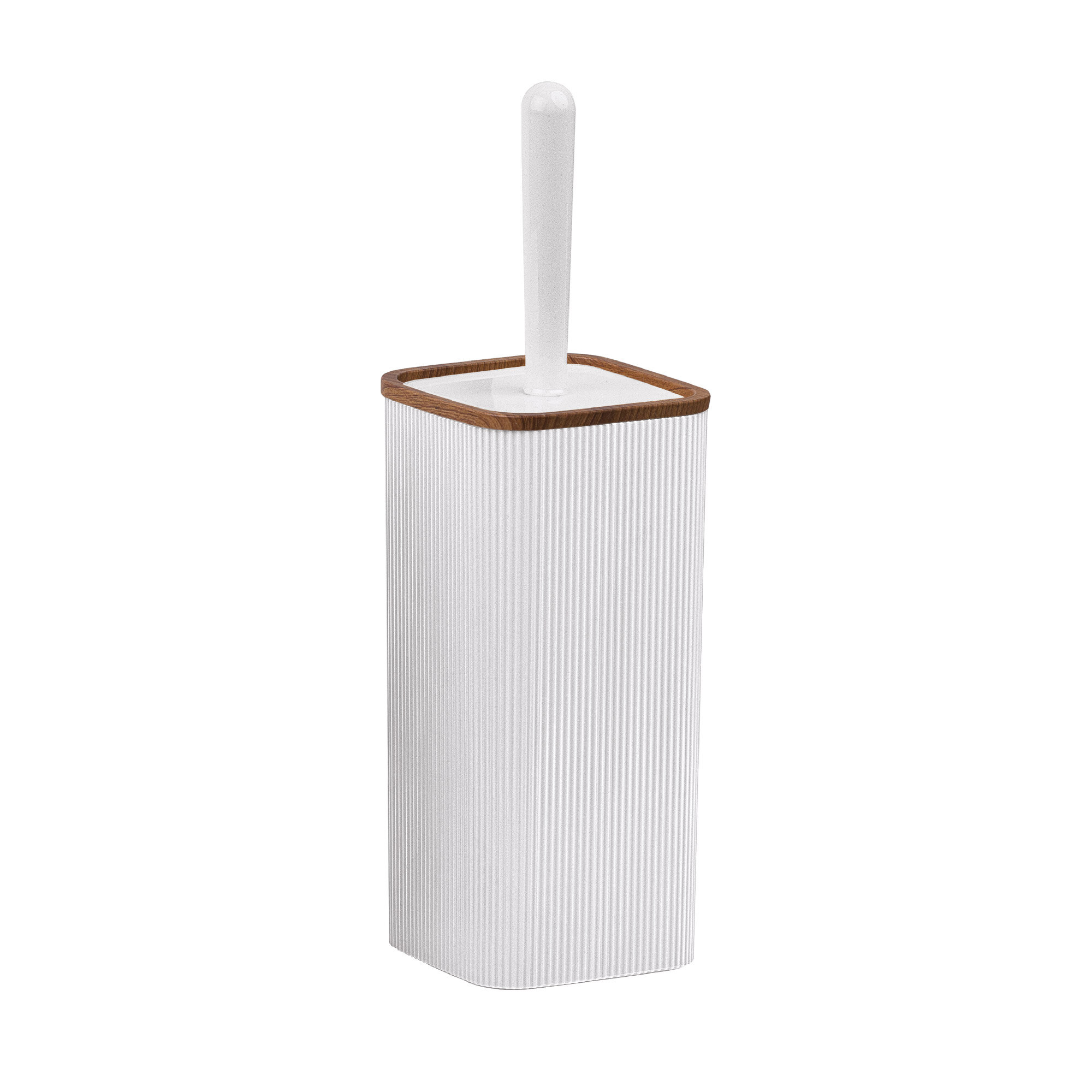 Ерш напольный Fixsen SAND WHITE белый, пластик — фото 1