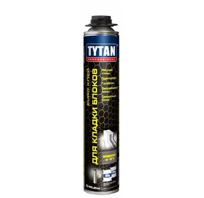 Tytan Professional EURO Клей для кладки блоков GUN 870 мл