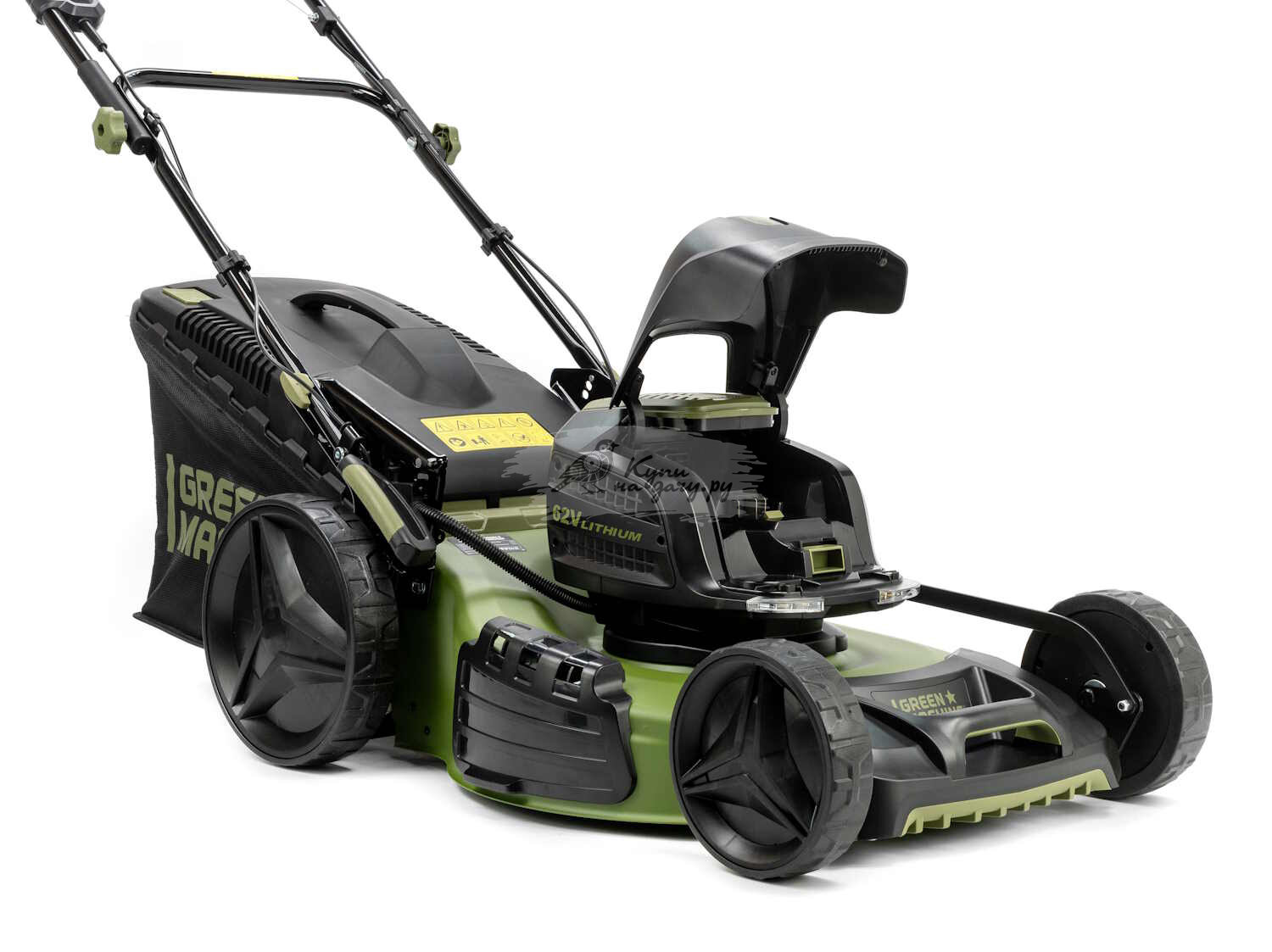 Изображение Газонокосилка аккумуляторная GREEN MACHINE GM192619 без АКБ и ЗУ