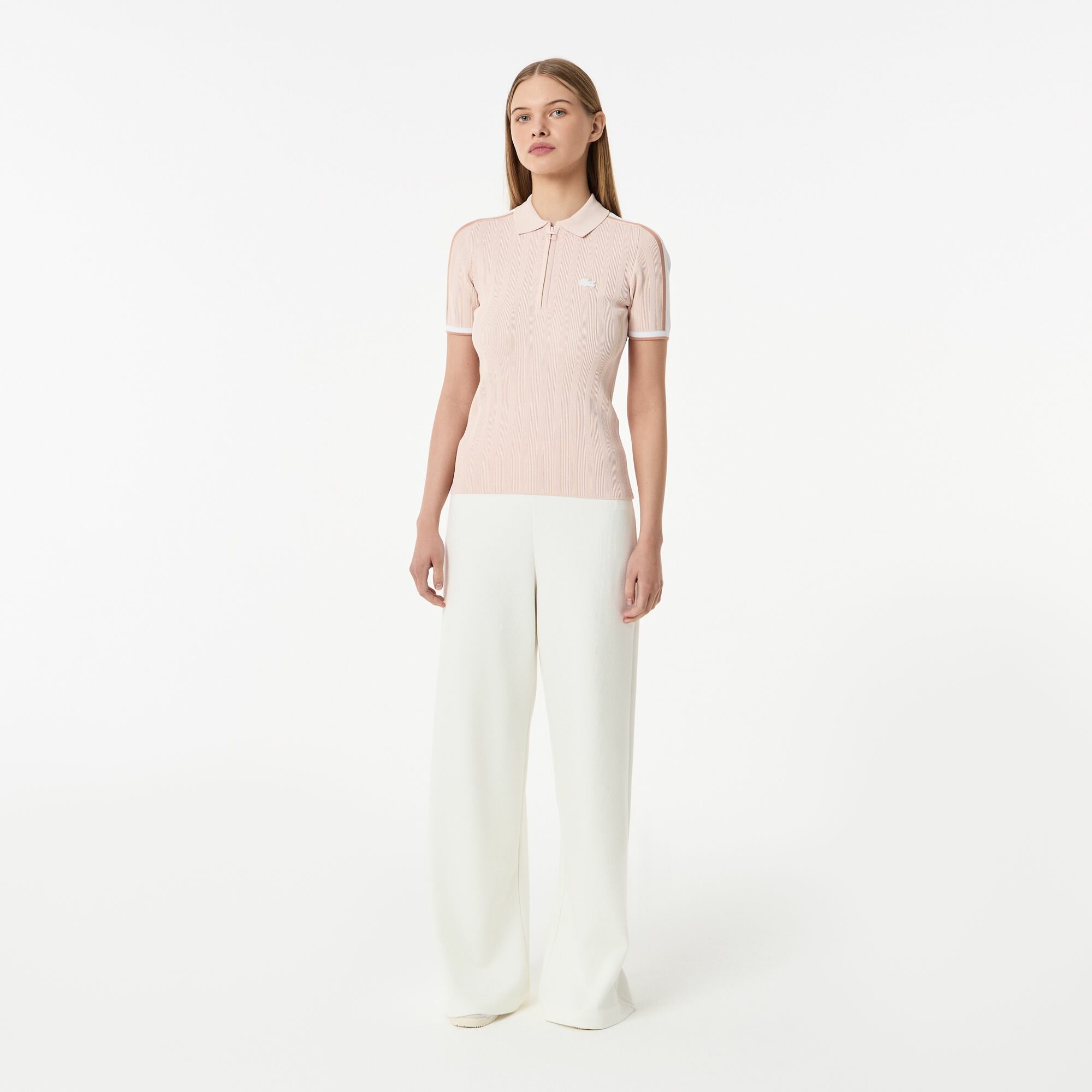 Поло спортивное LACOSTE, размер 34, розовый — фото 1