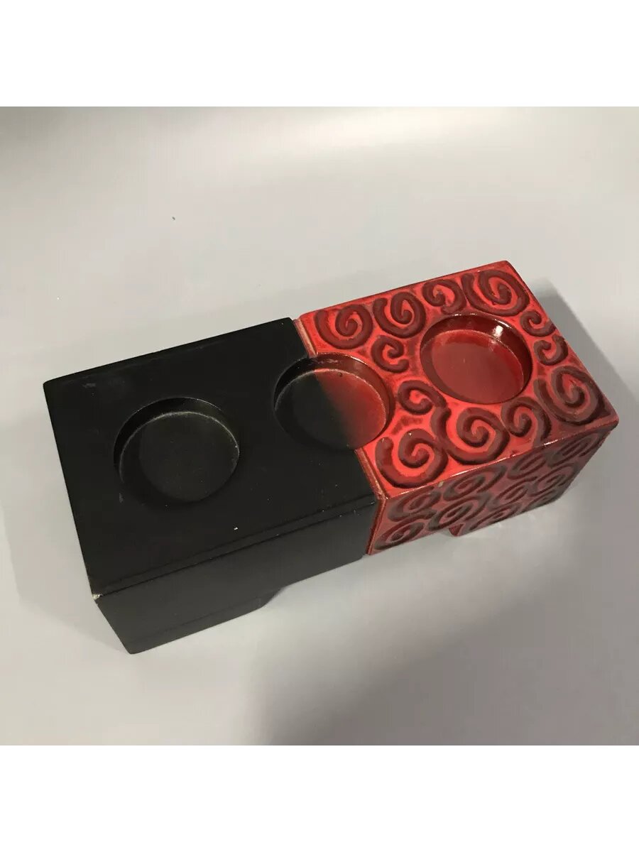 Подсвечник деревянный дизайнерский под чайные свечи — фото 1