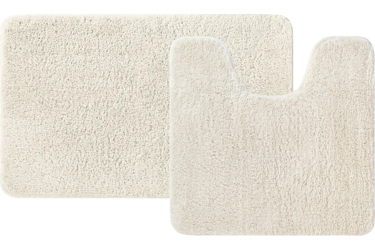Коврик в ванную и туалет IDDIS микрофибра 50 x 80 + 50 x 50 см бежевый