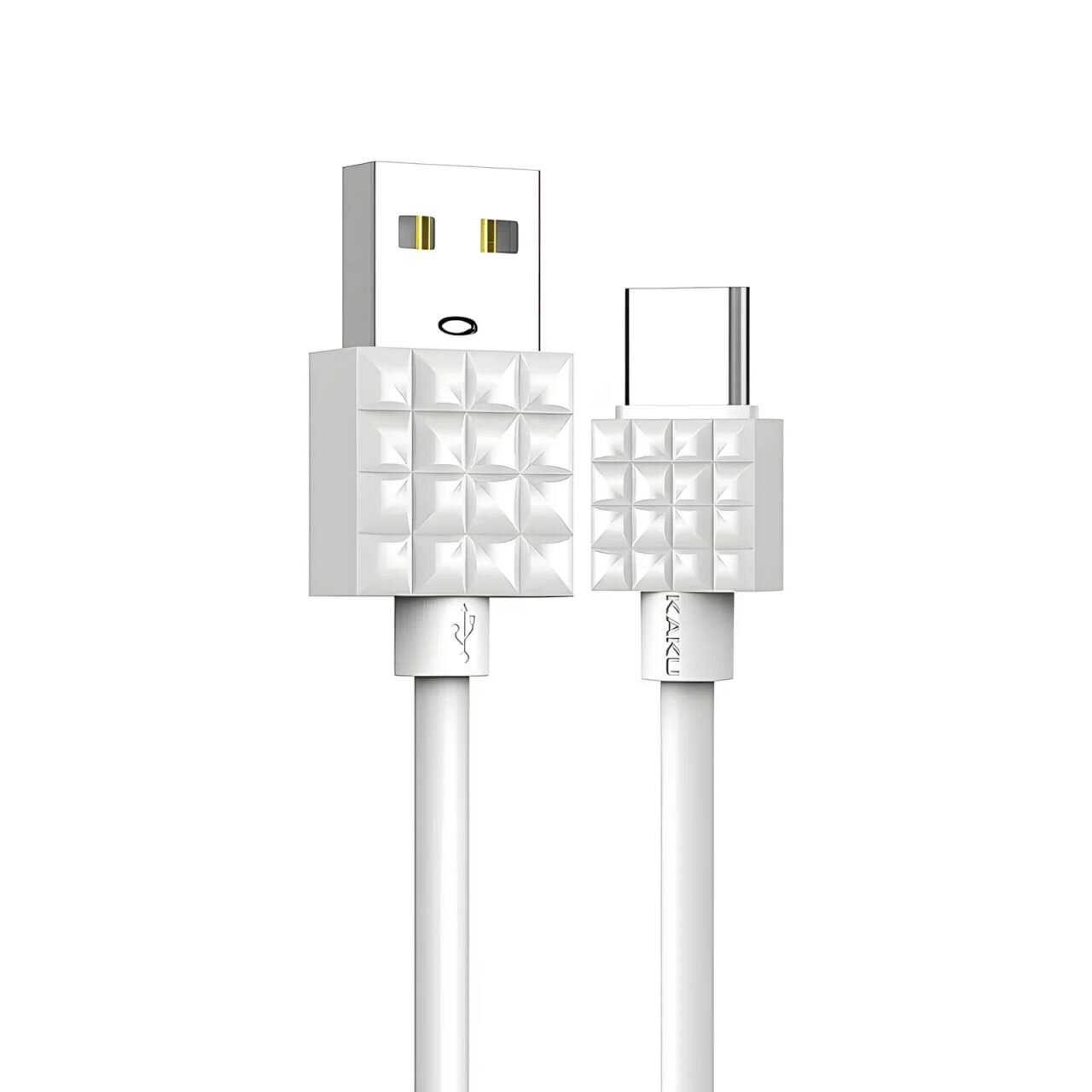 Кабель KAKUSIGA, для быстрой зарядки, USB Type-C, Pure Copper Wire Core, белый, 1м — фото 1