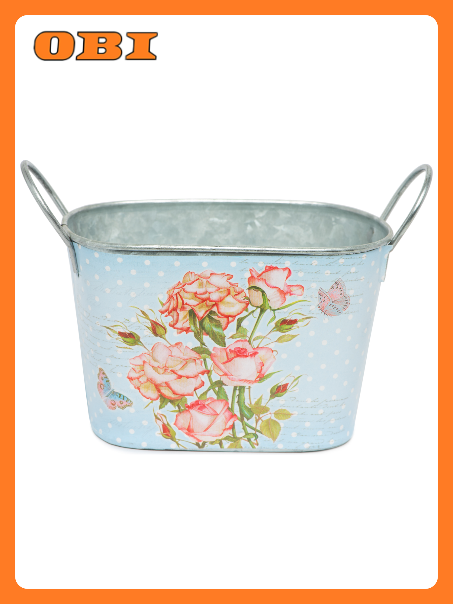 Кашпо Цветы d15 металл