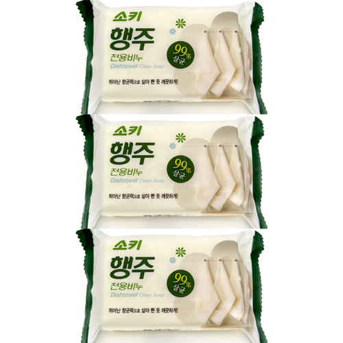 фото Мыло mukunghwa для стирки кухонного текстиля и уборки поверхностей dishtowel clean soap, 150г, 3 штуки