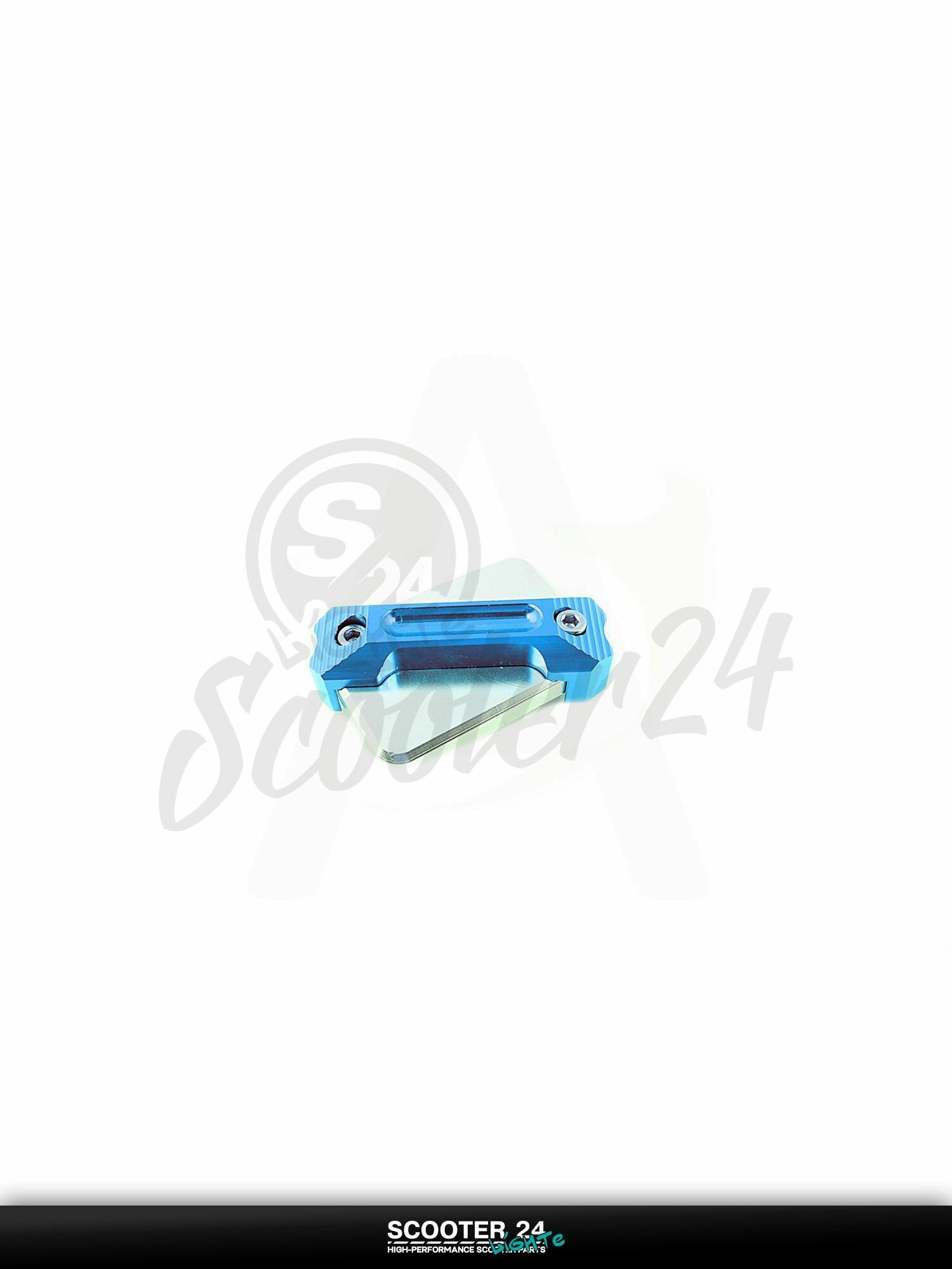 Крышка на скутер / мотоцикл / мопед / эндуро / квадроцикл ГТЦ (стайлинговая) (mod:1, синяя) "RIDE IT"