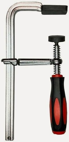 Изображение товара Струбцина кованная F-тип 200х80мм c винтовой рукояткой