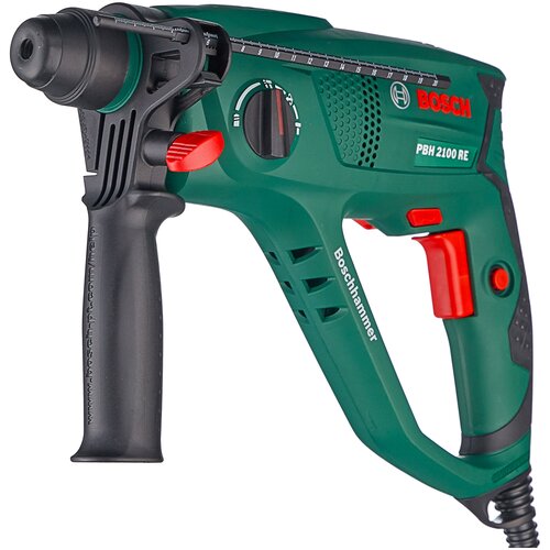 Перфоратор BOSCH PBH 2100 RE + 2 сверла, 2 зубила PROMO, 550 Вт