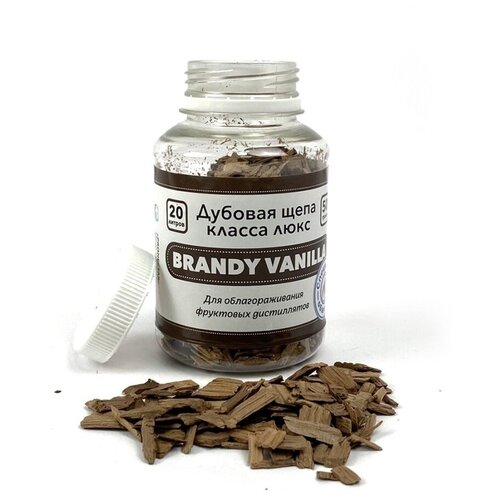 Щепа дубовая Brandy Vanilla, специальный обжиг, 50 грамм (Франция)