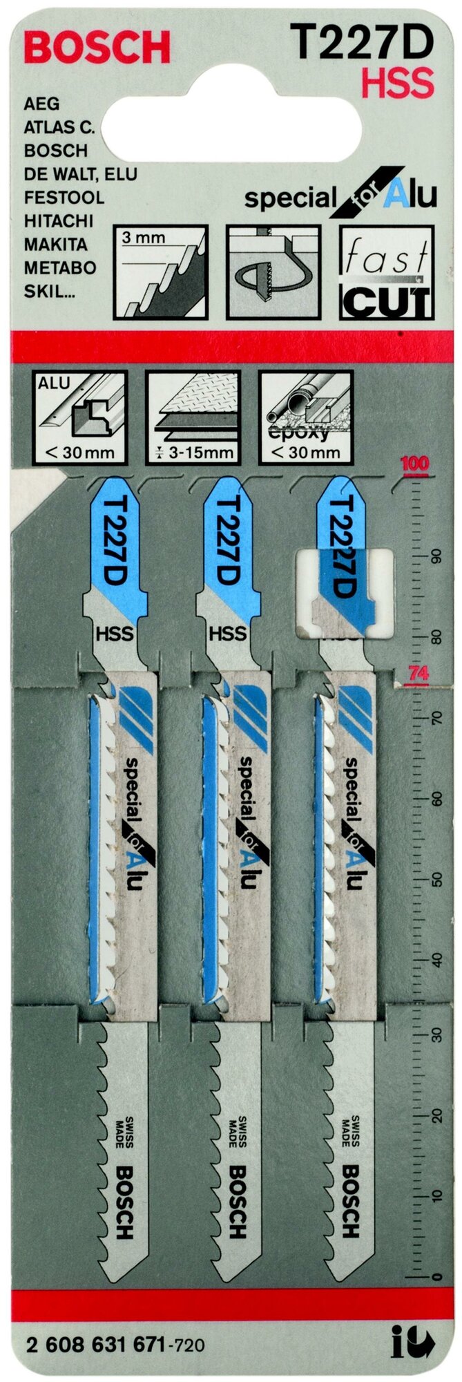 Пилка для электролобзика BOSCH 2608631671