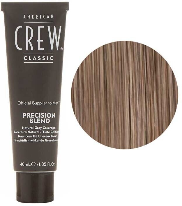 American Crew Precision Blend Краска для седых волос натуральный оттенок 4/5 3х40 мл (American Crew, ) - фото №2