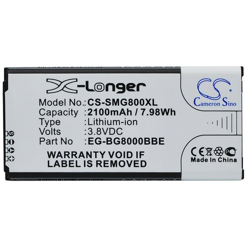 фото Аккумулятор для samsung s5 mini (eb-bg800cbe) (2100mah) (cameron sino) (cs-smg800xl)