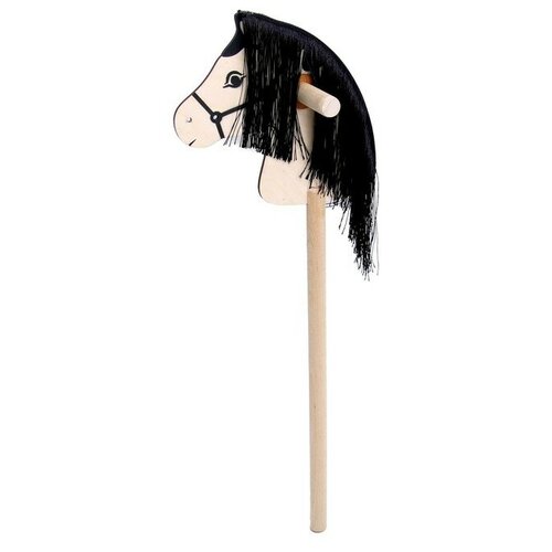 Игрушка «Лошадка на палке» с волосами, длина: 66 см ТероПром 9110521