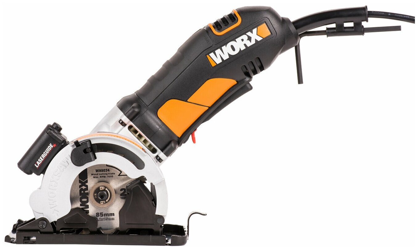 Дисковая пила WORX WX426, 400Вт, 85 мм, кейс