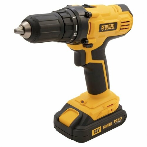 Дрель-шуруповерт аккумуляторная Denzel CDL-IB-18-02 18В Li-Ion 2 x 15 Ач 11410₽