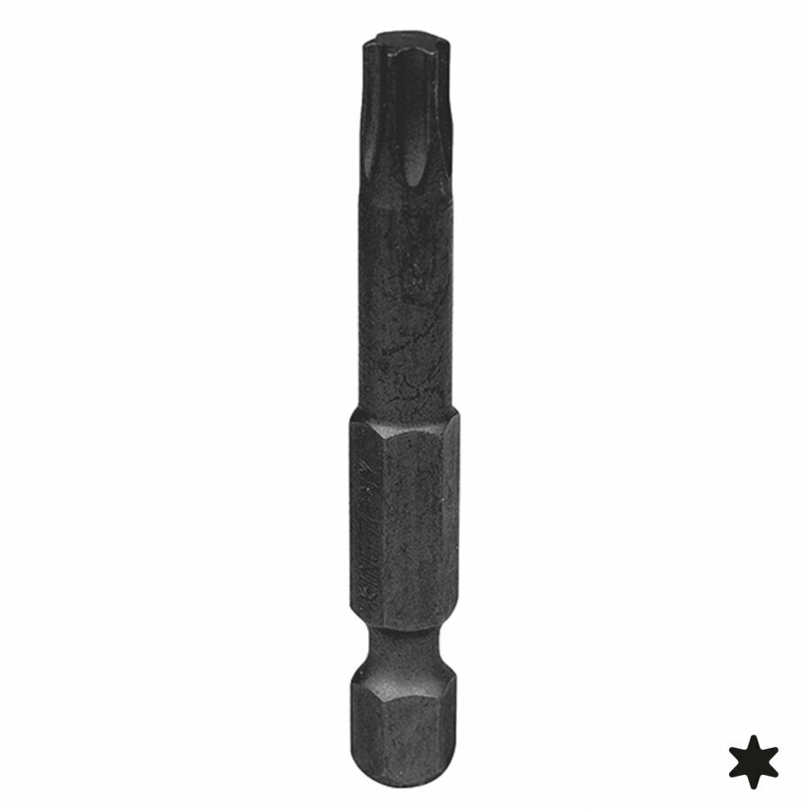 Вставка (бита) торцевая 1/4" Torx Т30 L = 50 мм для шуруповерта KING TONY 715030T