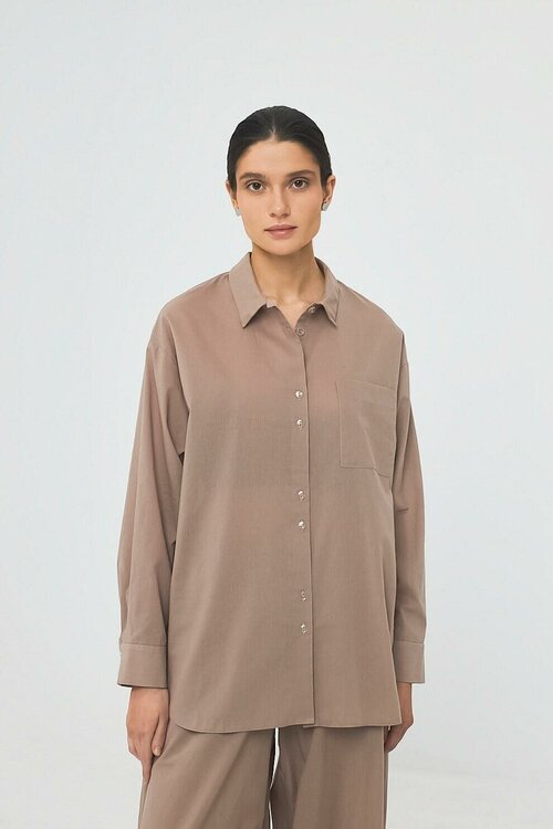 Рубашка  Alexandra Talalay, размер S, коричневый