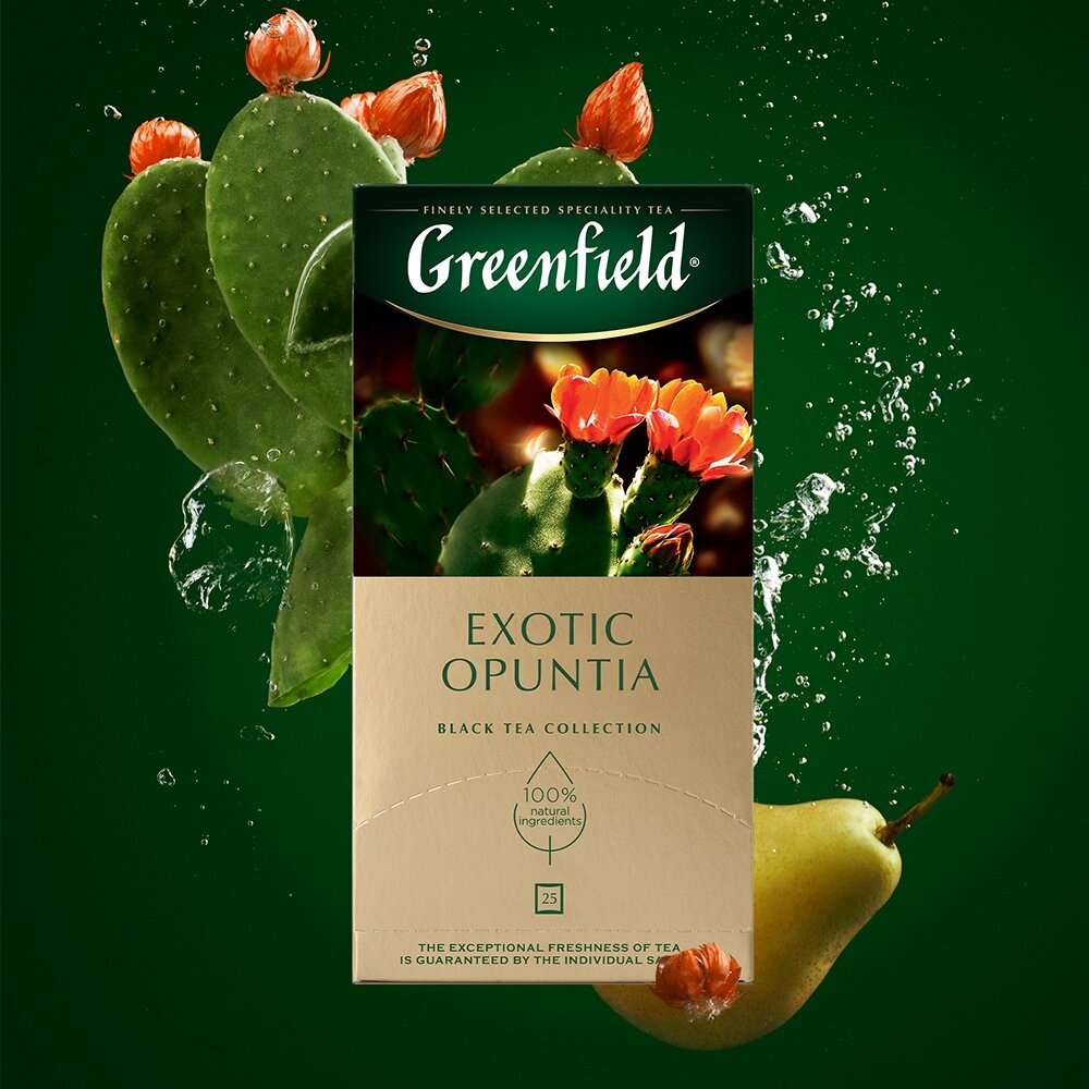 Чай черный Greenfield Exotic Opuntia 25*1.5г - фото №5