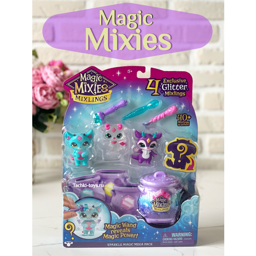 фото Magic mixies mixlings 4 pack мини котёл с 4мя питомцами moose