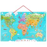Магнитный пазл TOPBRIGHT Карта мира головоломка - изображение