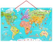 Магнитный пазл TOPBRIGHT Карта мира головоломка