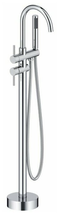 фото Смеситель для ванны напольный Sanarino SB-400102 хром