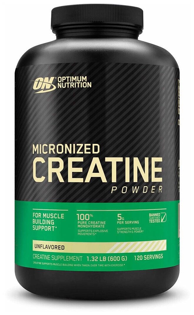 Креатин для спорсменов Optimum Nutrition Micronized Creatine Powder 1,32 lb (600g)