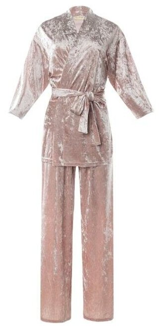 Комплект (жакет, брюки) KAFTAN 5600745 женский, цвет розовый, размер 52-54 - фотография № 6