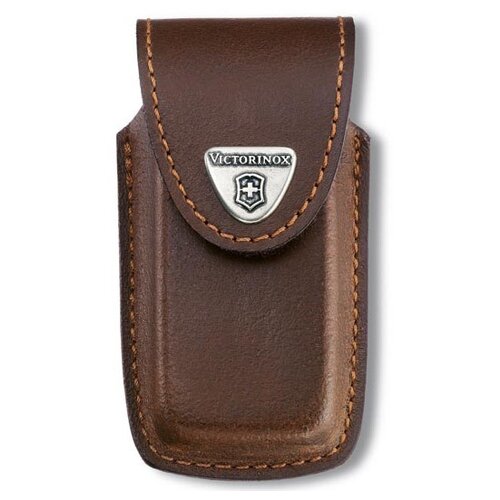 фото Чехол victorinox leather belt pouch до 8х рядов, коричневый, кожа