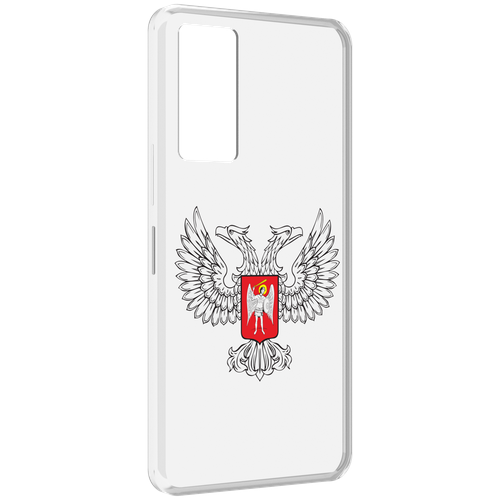Чехол MyPads герб-ДНР-донецкая-народная-республика для Infinix Note 11 задняя-панель-накладка-бампер