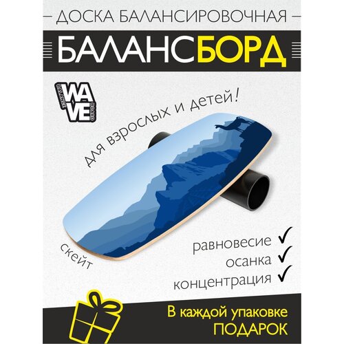 Доска балансировочная WAVE Skate + ролик + подарок