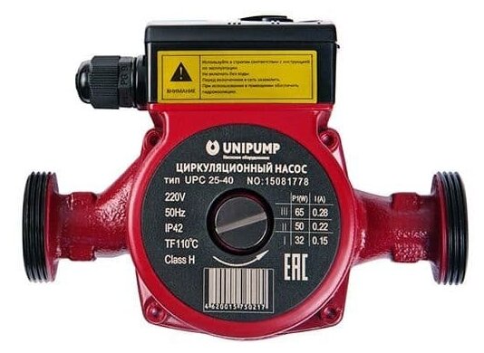 Насос циркуляционный Unipump UPC 25-40 130мм - фотография № 3