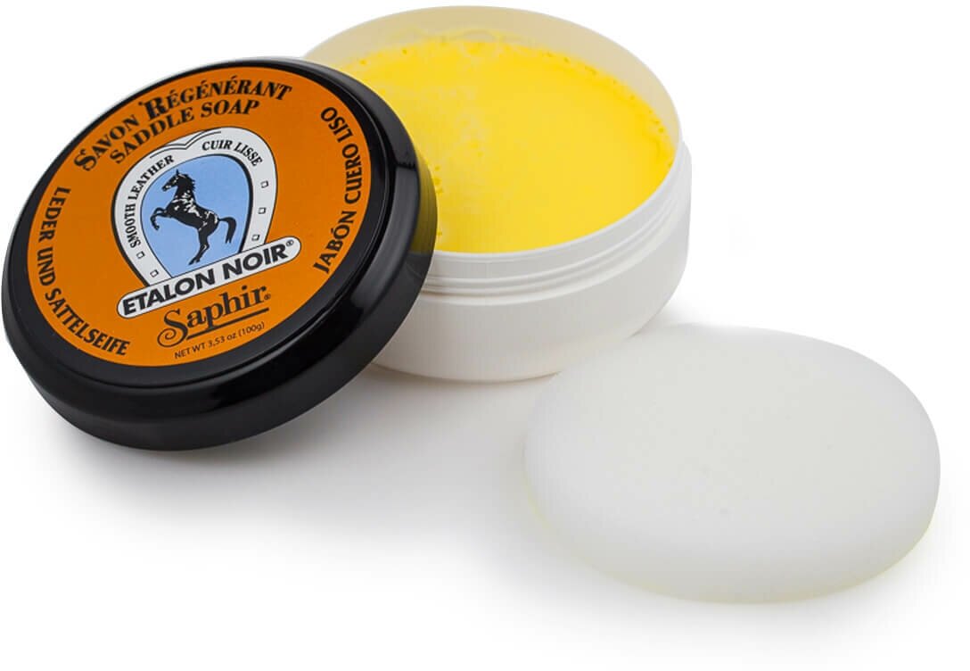 SAPHIR - Очиститель мыло для повседневного ухода Etalon Noir SADDLE SOAP, 100мл.