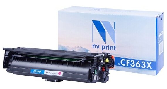 Тонер-картридж NV Print CF363X Magenta для Нewlett-Packard LaserJet Color M552dn/M553dn/M553n/M553x/MFP-M577dn/M577f/Flow M577c (9500k)