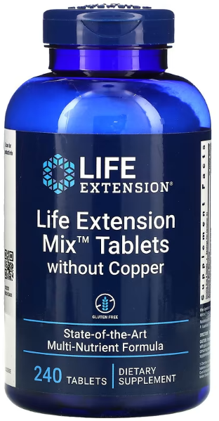 Life Extension Mix™ Tablets without Copper (Таблетки Mix без меди) 240 таблеток