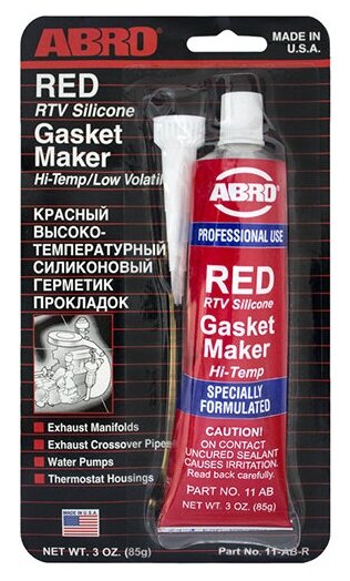Abro Masters Герметик прокладок силиконовый (Красный) 85 г