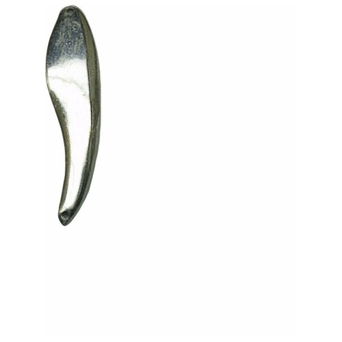 фото Блесна без оснащения 'golden river' - кукри (ятаган эллипс) гладкая, 22 грамм, 70 мм, серебро