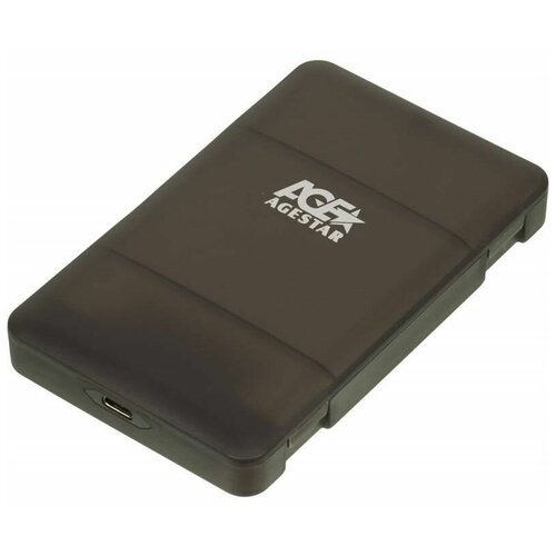 Корпус для HDD/SSD AGESTAR 31UBCP3C, черный адаптер переходник для hdd agestar 3fbcp1 черный