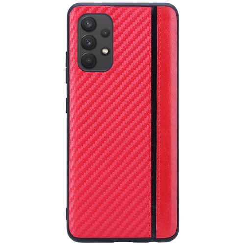 фото Чехол накладка g-case carbon для samsung galaxy a32 4(g) (самсунг гэлакси галакси а32) sm-a325f, красная