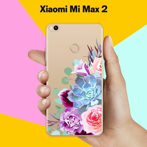 Силиконовый чехол на Xiaomi Mi Max 2 Цветы 10 / для Сяоми Ми Макс 2 силиконовый чехол на xiaomi mi max 2 сяоми ми макс 2 папоротник фон 2 прозрачный