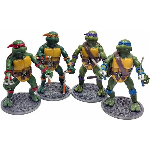 Набор фигурок Черепашки - ниндзя Teenage Mutant Ninja Turtles 4 шт черепашки ниндзя 4 шт супер герои с проекцией