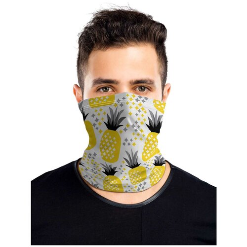 фото Универсальный бафф маска joyarty "ананасовые грядки"