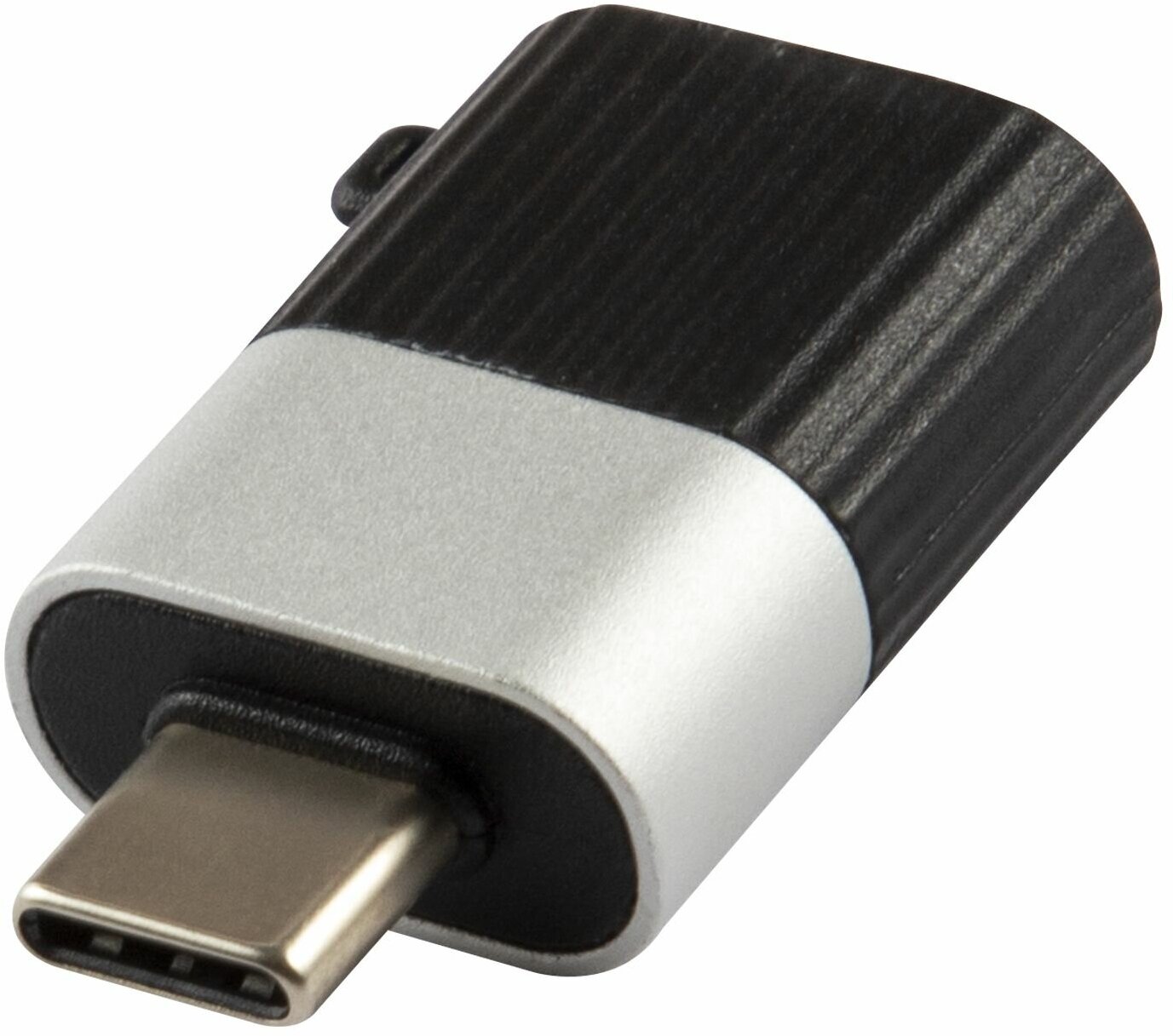 Адаптер переходник USB - Type-C до 3А/Переходник/Адаптер питания юсб - тайп си/Кабель для зарядки черно-серебристый