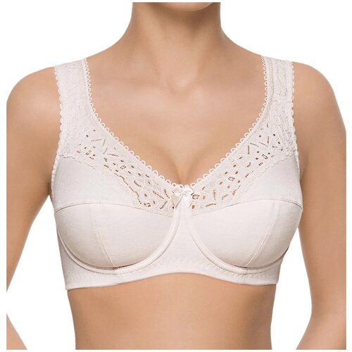 фото Бюстгальтер lauma cotton classic, размер 85f, silver peony